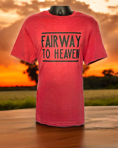Fairway to Heaven T-Shirt - Heathered Red