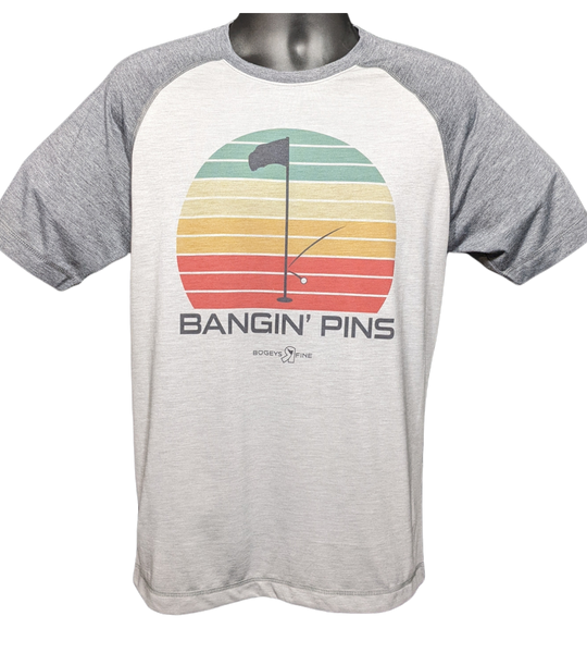 Bangin' Pins T-Shirt - Light Gray Heather